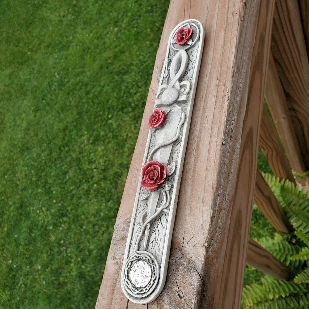 Gothic Roses & Dagger Insence Holder